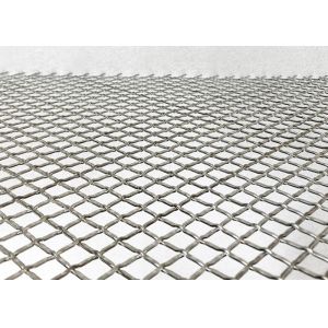 Metal Decoration Ss302 Lock Crimp Wire Mesh Alkali Resistance For Ceiling And