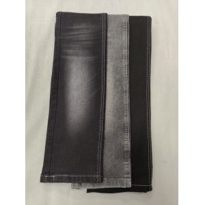 11.8oz Excellent stretch BLACK/BLACK 7*10/105 Denim fabric  JSD3252A for high quality