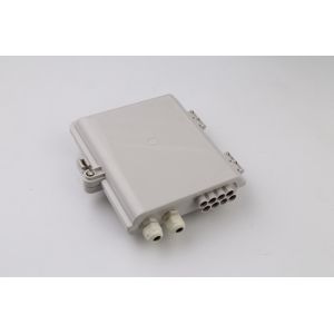 8 Core Wall Mount Fiber Distribution Box With PLC Splitter Waterproof Outdoor