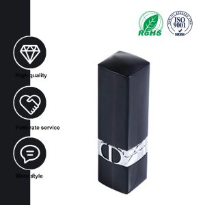 3.5g Square Lip Balm Tubes Resilient ABS Smooth Lipstick Tube Container