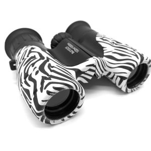 Shock - Proof FMC Zebra Kids Binoculars 8x21 Educational Tool For Outdoor