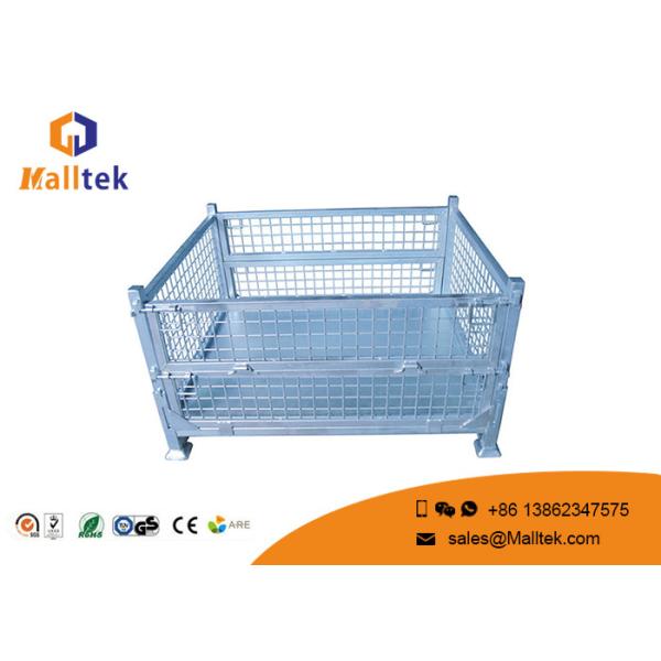 Quality Molded Rolling Stackable Pallet Containers Lockable Stainless Steel Material wholesale