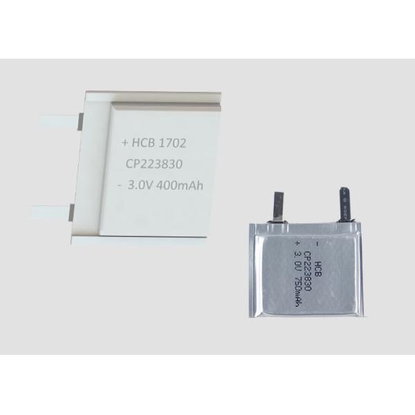 Quality CP223830 400mAh 3.0V Lithium Pouch Cell wholesale