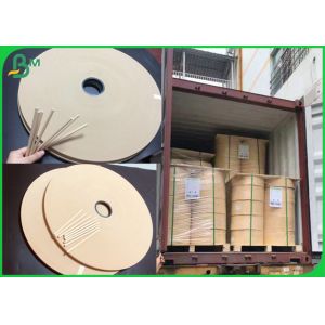 60gram Brown Kraft Color Straw Paper Roll Degradable To Making Straws
