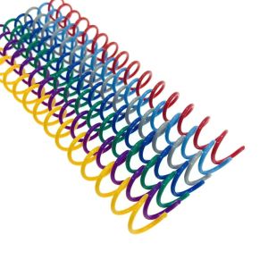 OEM PVC PET Plastic Spiral Binding Coils For Notebooks