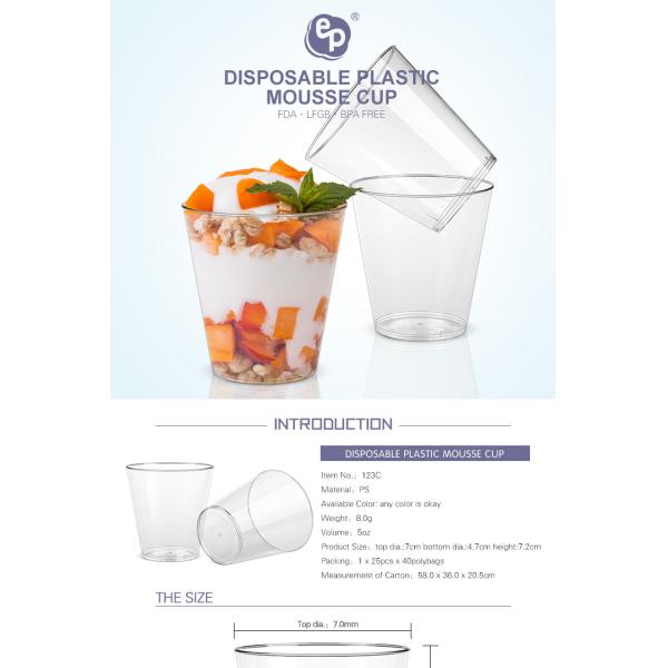 Alibaba best selling disposable clear ps airline plastic cup