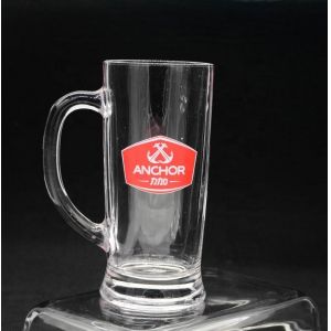 Promotion Branded 21 Oz Beer Glass Stein With Color Decal
