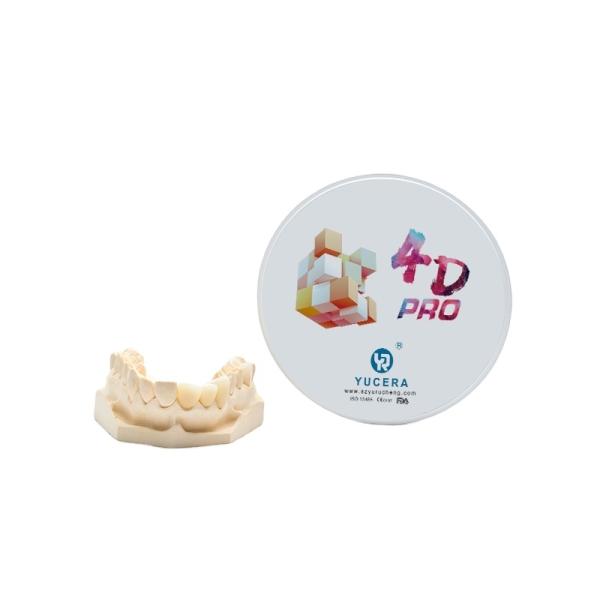 Yucera Hot Sell Dental Medical 4D Pro Zirconia Discs CAD/CAM Dentmill Zirconia