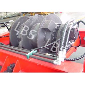 China Building Crane Wire Rope Hydraulic Towing Winch With LBS Groove on sale