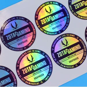 Debossing Laser Printing Waterproof Adhesive Label Glossy Lamination