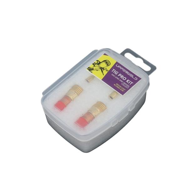 Gold Upperweld 4GL116 Gas Lens and 4C116GS Wedge Collet Kit for WP17 18 26