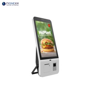 23.8inch PCAP Self Service Kiosk Commercial Self Ordering Touch Screen Solution