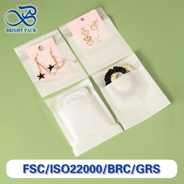 Customized Biodegradable Translucent In Stock Glassine Paper Bags For Clothes