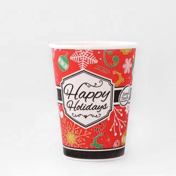 PE Coated Single Wall Disposable Cups 0.3L 8oz Single Wall Paper Cups Heat