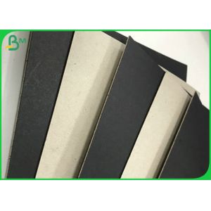 Recycled Pulp 2MM Thick Black / White Colorful Covered Grey Backing Paperboard