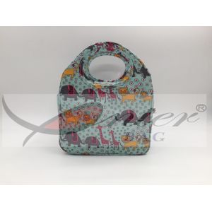 Portable Travel Cooler Bag With Zipper Environmental Protection Material