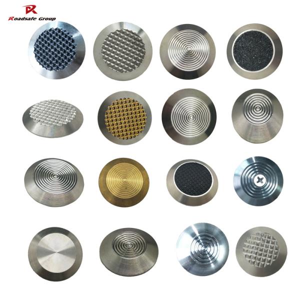 Quality 304 Stainless Steel Stud Blind Tie Bar Guide Blind Tie Anti Slip Diamond Surface Tactile Indicator Stud wholesale