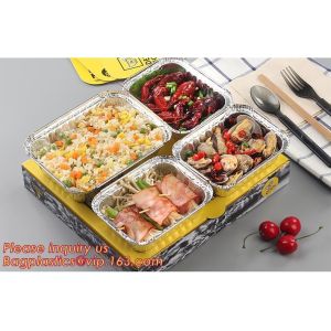 Aluminium foil food container 32x26x6.5cm 1/2 steamtable deep pan rec32267f with