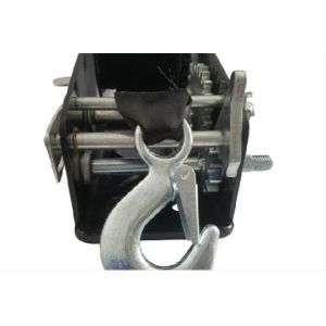 CE Approved 2500 Lb Manual Winch , Black Strap Small Hand Crank Winch