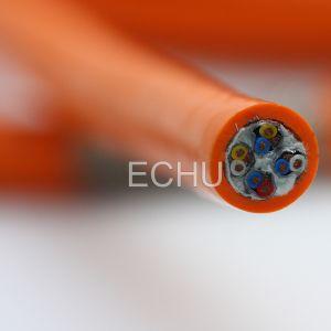 Extremely flexible TPE/PUR control cable with numbered cores for continuous