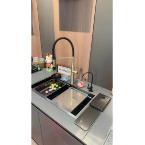 China Undermount Single Basin Rectangular Handmade Kitchen Steel Sink Sus304 on sale