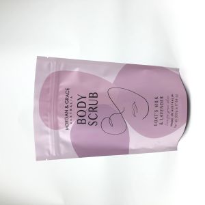 Zipper Mylar Stand Up Pouches Gravnre Printing For Body Scrub Bath Salt