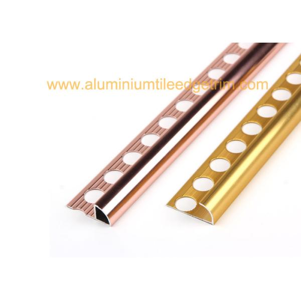 High Gloss Polished Aluminium Tile Edge Trim 2m Rust - Proof Interior Decoration