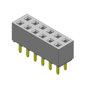 Female Header Connector 2.54mm Dual Row Dip TYPE 2*2PIN To 2*40PIN H=5.60mm