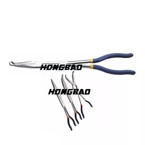 280mm 11" 13" Long Reach Pliers Double X Joint 8mm Hose Tube Clip Cable Holding