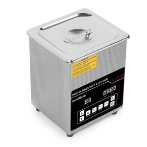 Cheap 4 Transducer 2L Ultrasonic Cleaner With Drain Valve And 100W Heating Power for sale