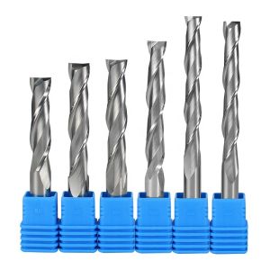 Down Spiral End Mill Cnc Router Machine Two Flute Cutting Router Bit