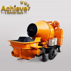AI-40JBC Trailer NEW Concrete Pump Mobile Self Loading With Mixer Cement Mixer