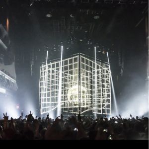 High Transparency Holographic Mesh Screen Polyamide 10m Height