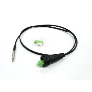 Pushable Pre-connector SC/APC Metal Connector Fiber Patch Cord Black For Through