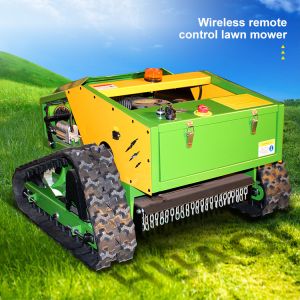 GPS Self Propelled Electric Start Lawn Mover Robot Gasoline Mini Remote Control