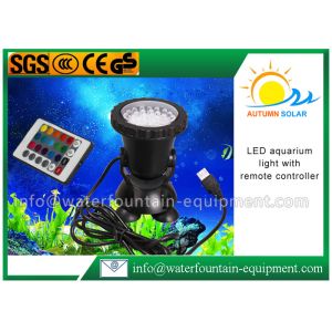 LED Color Changing Submersible Aquarium Light , Fountain Light With Remote