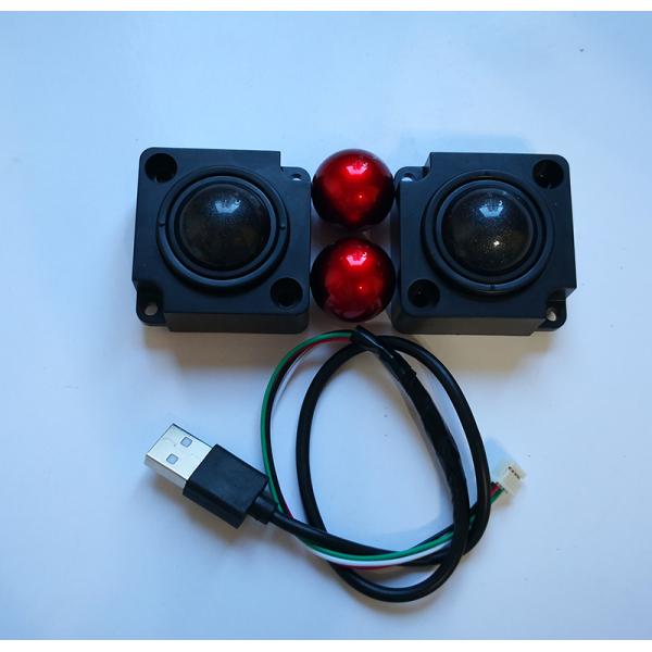 quadrature black 25.mm trackball pointing device for medical computer