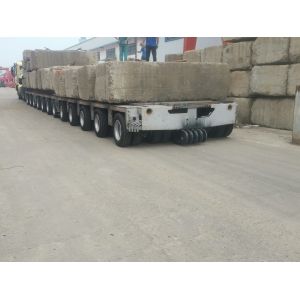 Customized Axle Modular Lowbed Trailer Hydraulic Semi Trailer 8 Axles
