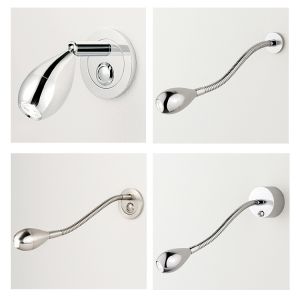 IP40 recessed mounted flexible bedside led light 3W Indoor headboard wall light