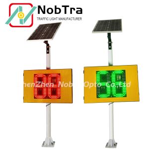 9.1KG Weight Solar Radar Traffic Signal with Phone App Parameter Control