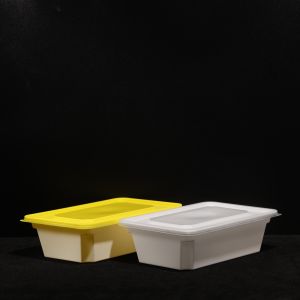 750ml Disposable Plastic PP Lunch Box Stackable With Customizable Color Printing