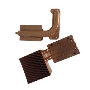 Cheap Extrusion Copper Heat Pipe Heatsink With 8mm Heat Pipe Diameter for sale