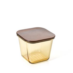 High Borosilicate Glass Food Container with Multiple Capacities and Temperature