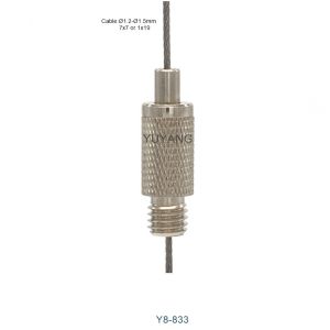 Cheap Mesh Pattern Wire Rope Gripper Pressure Adjustable 9mm Diameter M8 Thread for sale