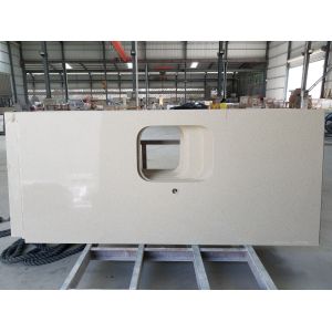 Small Grain Household Solid Stone Countertops Polished Glossy Surface