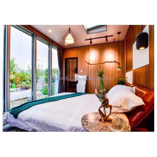 Quality Customized Color 40ft LOFT Family Style Mobile House with Prefabricated Steel Structure and Wooden Exterior Wall wholesale