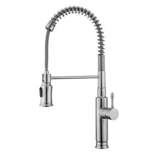Cheap High Arch Spring Coil Kitchen Faucet Flexible Hose Pulldown Taps HOMEKA for sale