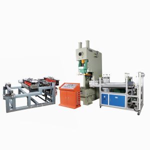 Double Track Collector Aluminum Foil Takeaway Container Punching Machine for