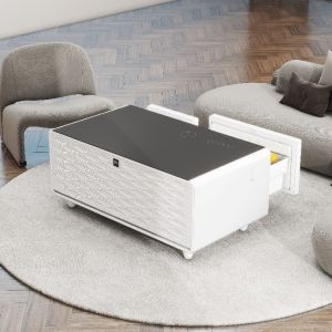 Living Room Furniture Smart Coffee Table with Wireless Charging and Music Player