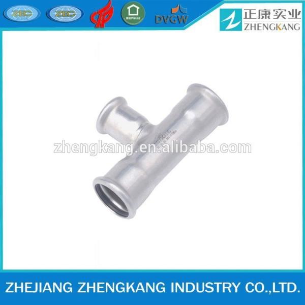 Quality 2015 high quality press fitting Sanitary pipe fitting reducing tee wholesale